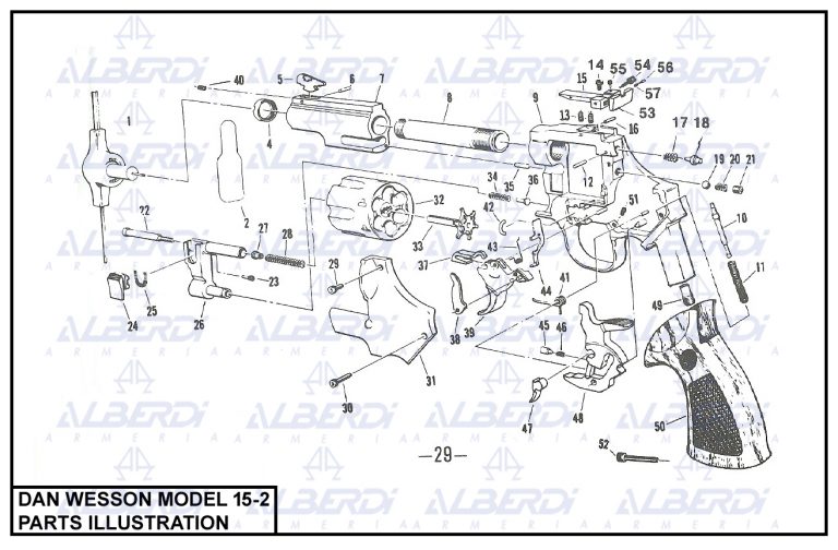 Recambios para revólver DAN WESSON modelo 15 2 Armeria Alberdi