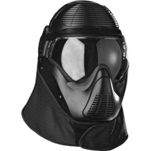 Casco protector SIMUNITION, modelo FX 9002 con proteccion nasal, negro-0