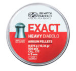 Balines JSB modelo EXACT HEAVY calibre 4.52mm. (500 uds.)