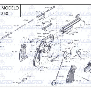 Recambios revólver ASTRA modelo CADIX 250